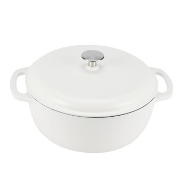 Buy the Amazon Basics Cast Iron Dutch Oven - 6 Quart, Durable & Versatile