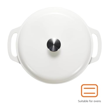 Buy the Amazon Basics Cast Iron Dutch Oven - 6 Quart, Durable & Versatile