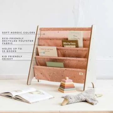 3 Sprouts Sustainable Kids Bookshelf - Stylish Book Storage