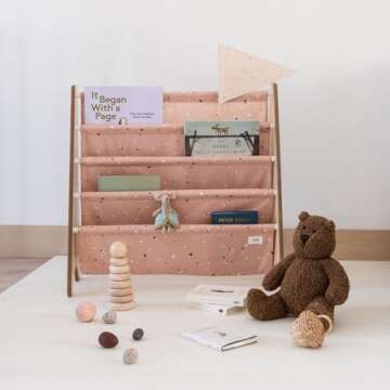 3 Sprouts Sustainable Kids Bookshelf - Stylish Book Storage