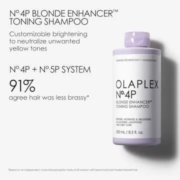 Olaplex No. 4P Blonde Enhancing Toning Shampoo, 8.5 Fl Oz + No. 5P Blonde Enhancer™ Toning Conditi...