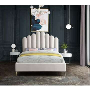 Stunning Velvet Upholstered Bed for Elegant Homes