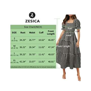 Bohemian Summer Plaid Midi Dress for Effortless Style