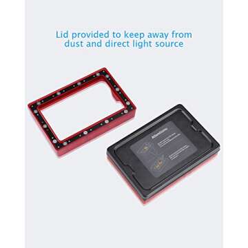 ELEGOO 2PCS Plastic Resin Tank Mars 3D Printer with 2 Lids and FEP Release Liner pre-Installed, Resin Vat for Mars, Compatible with Mars pro,Mars 2, Mars 2 pro, Photon, Photon S and Epax X1