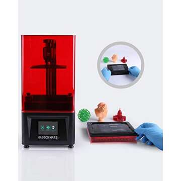 ELEGOO 2PCS Plastic Resin Tank Mars 3D Printer with 2 Lids and FEP Release Liner pre-Installed, Resin Vat for Mars, Compatible with Mars pro,Mars 2, Mars 2 pro, Photon, Photon S and Epax X1