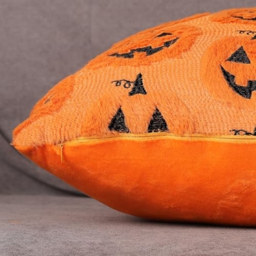 Charming Halloween Pumpkin Pillow Covers 18x18 Set