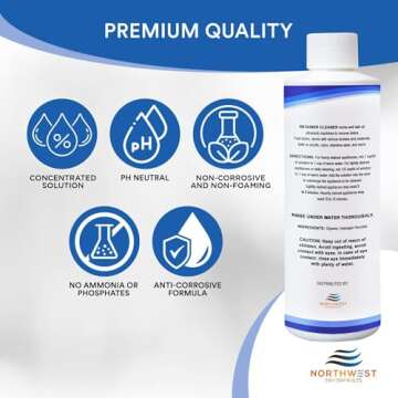 NORTHWEST ENTERPRISES Ultrasonic Retainer Cleaner Solution - Powerful 8 oz Stain & Odor Remover