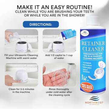 Ultrasonic Cleaner Solution for Retainers & Aligners