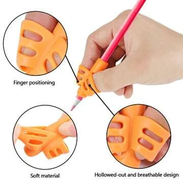 SANNIX Pencil Grippers for Kids Handwriting - 16 Pack