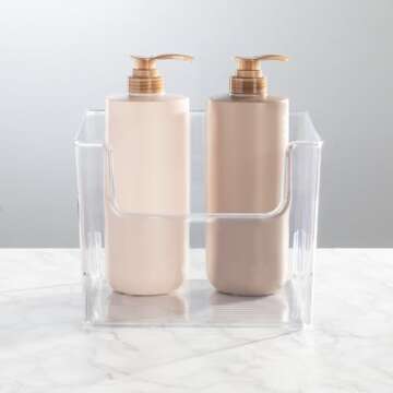 mDesign Modern Open Front Storage Organizer Bins - 4 Pack