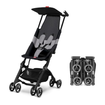gb Pockit Air All Terrain Ultra Compact Lightweight Travel Stroller with Breathable Fabric in Velvet...