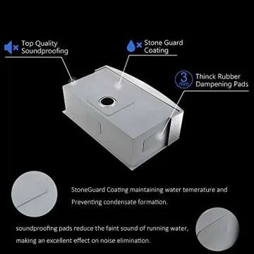 VCCUCINE Modern 33 Inch Stainless Steel Farmhouse Sink