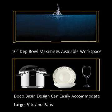 VCCUCINE Modern 33 Inch Stainless Steel Farmhouse Sink