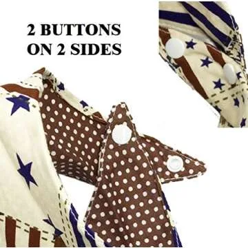 FUNPET 5 Pcs Dog Bandana Triangle Bibs Scarfs Accessories for Pet Cats and Baby Puppies with Buttons