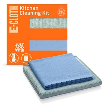 E-Cloth Kitchen Cleaning Kit Microfiber Magic Sparkling Surfaces