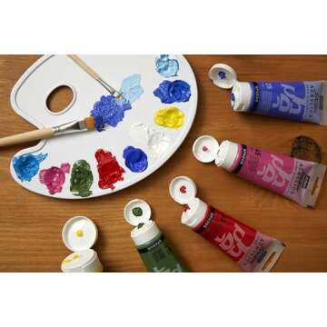 Pebeo Studio Acrylics High Viscosity, Fine Acrylic, 250 ml - Titanium White