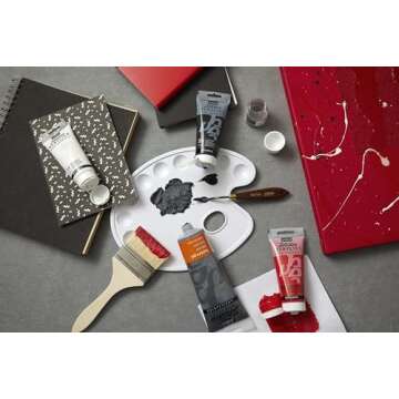 Pebeo Studio Acrylics High Viscosity, Fine Acrylic, 250 ml - Titanium White