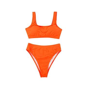 Selowin Ladies Stylish Two-Piece Tank Crop Swimsuit