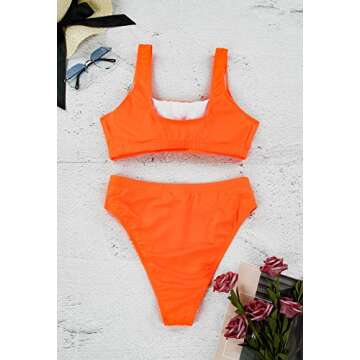 Selowin Ladies Stylish Two-Piece Tank Crop Swimsuit