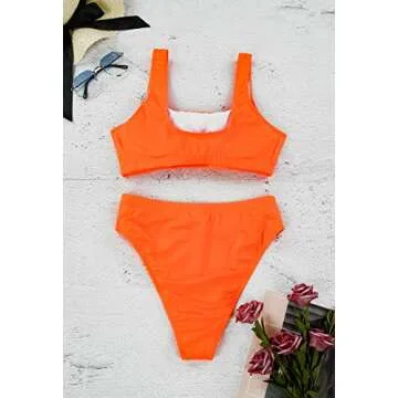 Selowin Ladies Stylish Two-Piece Tank Crop Swimsuit