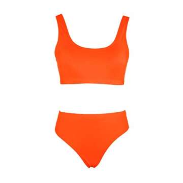 Selowin Ladies Stylish Two-Piece Tank Crop Swimsuit