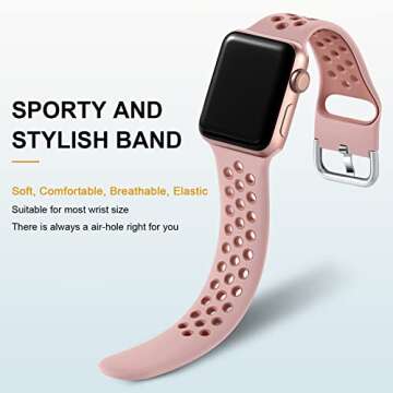 Lerobo 3 Pack Silicone Bands for Apple Watch - Unique Style