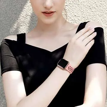 Lerobo 3 Pack Silicone Bands for Apple Watch - Unique Style