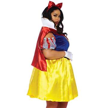 Leg Avenue Plus Size Fairytale Snow White Costume Set for Adults, Multi, 3X / 4X