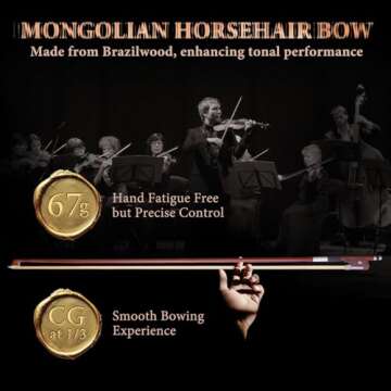 ALLSET Stradivari Violin Set for Beginners - Ready to Play