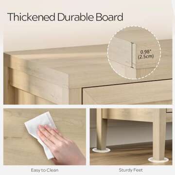 EYYTHUNG Storage Cabinet with Adjustable Shelves