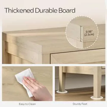 EYYTHUNG Storage Cabinet with Adjustable Shelves