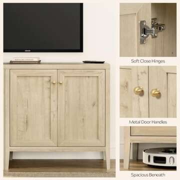 EYYTHUNG Storage Cabinet with Adjustable Shelves