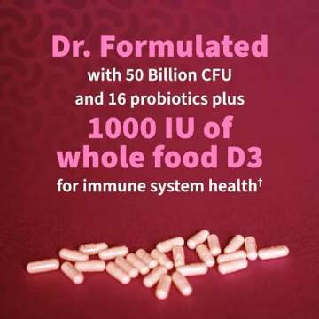 Garden of Life Dr. Formulated - Acidophilus Probiotic Supports Urinary Tract Health Digestive Balance - Gluten Dairy and Soy-Free, 60 Count