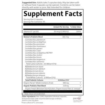 Garden of Life Dr. Formulated - Acidophilus Probiotic Supports Urinary Tract Health Digestive Balance - Gluten Dairy and Soy-Free, 60 Count