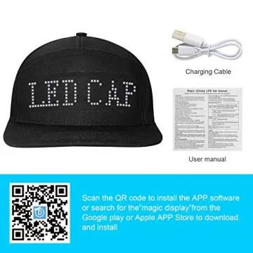 LIOVODE LED Hats - Customizable Bluetooth Party Caps