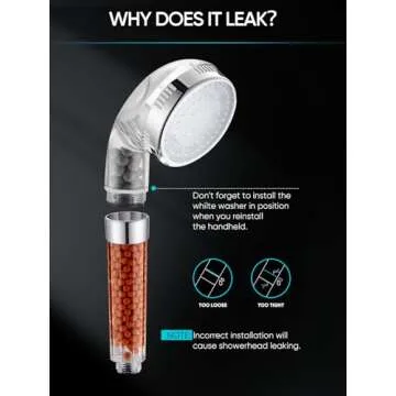 Cobbe Filtered LED Shower Head with Handheld, Color Changing, High Pressure Shower Head with Filter,...