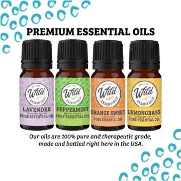 Wild Essentials Tree of Life Essential Oil Leather Wrap Bracelet Diffuser, Gift Set, Lavender, Lemongrass, Peppermint, Orange Oils, 12 Pads, Customizable Color Changing Perfume Jewelry, Aromatherapy