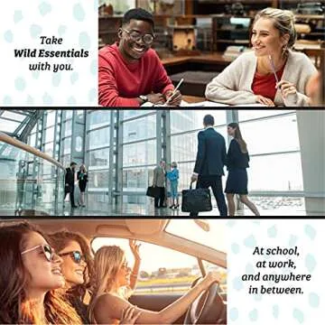 Wild Essentials Tree of Life Essential Oil Leather Wrap Bracelet Diffuser, Gift Set, Lavender, Lemongrass, Peppermint, Orange Oils, 12 Pads, Customizable Color Changing Perfume Jewelry, Aromatherapy