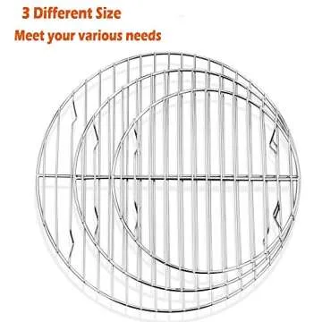 P&P CHEF Round Cooking Rack, 3 Pcs (7½” & 9” & 10½”), Baking Cooling Steaming Grilling Rack ...