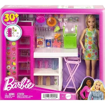 Barbie Ultimate Pantry Playset with Doll & 25+ Accessories