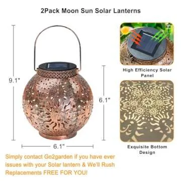 Go2garden Solar Lanterns for Outdoor Charm and Gifts