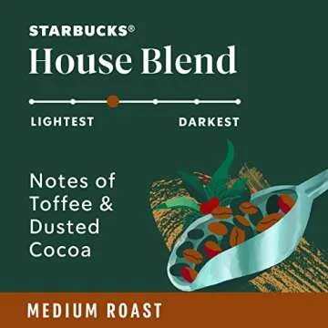Starbucks Medium Roast Ground Coffee - House Blend, 100% Arabica, 18 oz