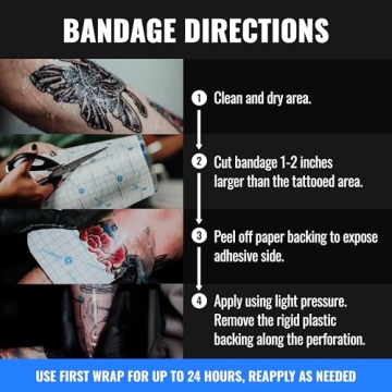 Saniderm Tattoo Aftercare Bandage for Quick Healing