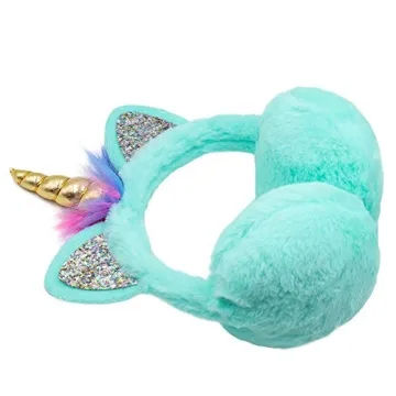 ZTL Unicorn Earmuffs Soft Plush Winter Ear Warmers