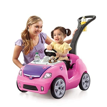 Step2 Whisper Ride II Pink Push Toy Car – Safe, Fun Toddler Ride-On