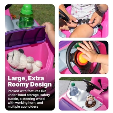 Step2 Whisper Ride II Pink Toddler Push Car – Safe & Fun