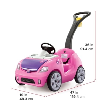 Step2 Whisper Ride II Pink Toddler Push Car – Safe & Fun