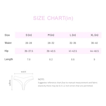 DEANGELMON Seamless Thongs Women No Show Comfortable Underwear