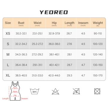 YEOREO One-Piece Workout Jumpsuit for Women