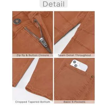 GRAPENT Barrel Jeans for Women Trendy High Waisted Wide Leg Baggy Cropped Relax Fit Stretch Denim Trouser Ankle Pants